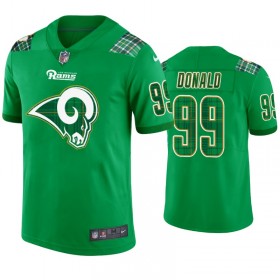 Camiseta Hombre NFL Los Angeles Rams Aaron Donald 99 Kelly Verde St. Patricks Day